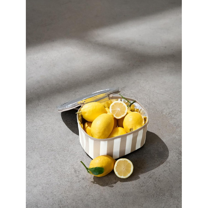 Сумка-холодильник Reisenthel Pocket Dot (S) Summerstripes Coffee з переробленого PET для обіду, Україна