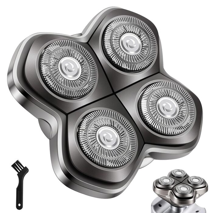 Смінні леза Pro 4 для голильниці для лисини Pitbull Skull, Butterfly Kiss Pro та Palm Shavers, водонепроникна гнучка бритва для чоловіків (волога та суха гоління)