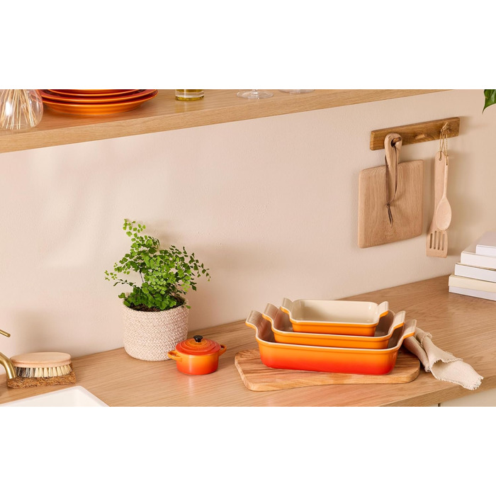 Форма для запікання Le Creuset прямокутна, 26 см, 2.4 л, кераміка, червона