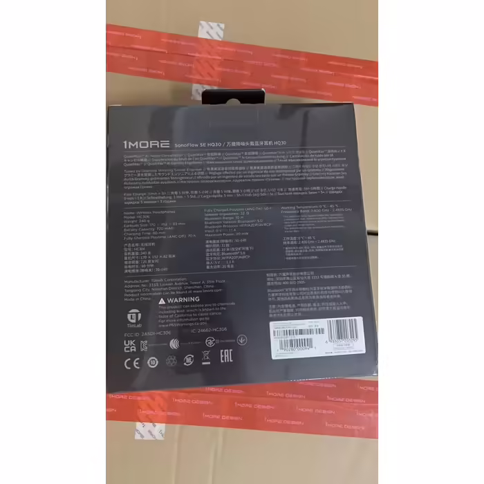 Бездротові навушники 1MORE SonoFlow SE з Bluetooth, активним шумозаглушенням, мікрофоном, глибоким басом, EQ, 70 годин автономної роботи, швидкою зарядкою