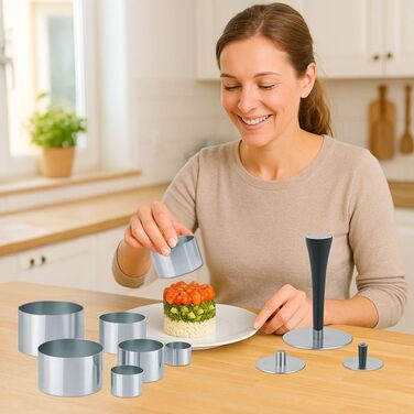 Набір мисок для змішування з нержавіючої сталі (6 шт.) з кришками, 1, 2, 4,5л, шкала, для зберігання, підходить для миття в посудомийній машині