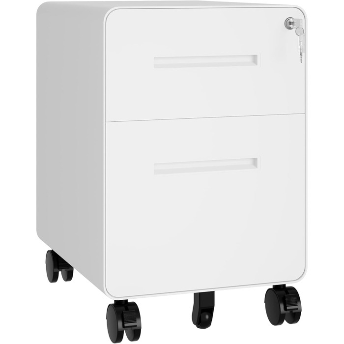Роликовий контейнер BISLEY EasyRoll з 1 шухлядою та відділенням для документів, 500x400x500 мм (білий)