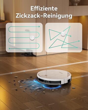 Робот-пилосос Tesvor S8 Pro з функцією миття - 8000Pa, LiDAR-навігація, 240 хв роботи, керування через додаток/Alexa, для прибирання шерсті тварин, килимів та твердих підлог (M2)