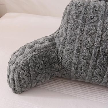 Підголовник Aimuan для відпочинку в ліжку з підтримкою спини та підлокітниками (сірий)