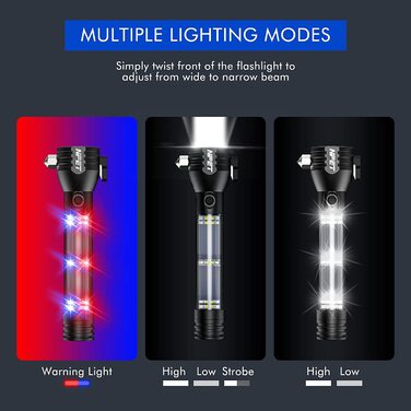 Сонячний ліхтарик NPET T09, автомобільний ліхтарик, 268 люмен, Світлодіодний ліхтарик, USB акумуляторна батарея, тактичний, багатофункціональний, ліхтарик, інструмент для розбивання вікон, різак для ременів безпеки, компас (2T10)