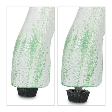 Relaxdays Садовий лавки Роза біло-зелений