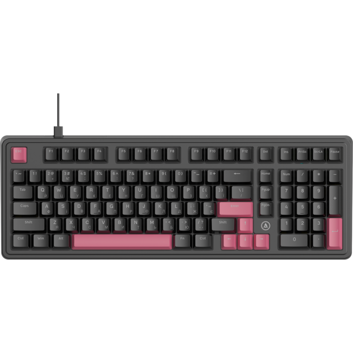 Дротова механічна клавіатура Ajazz AK980 Red switches Black Red (AK980-R-BR)