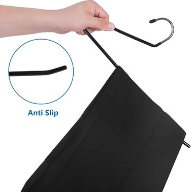 Вішалки для штанів VIDETOL, 35 шт., метал, 35x15 см, неслизькі, для джинсів, штанів, рушників, костюмних штанів