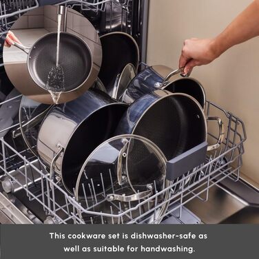 Набір каструль та сковорідок Karaca Ceramica Steel 3Ply: 7 предметів з нержавіючої сталі та керамічним покриттям