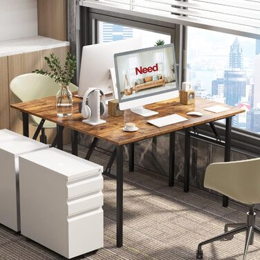 Розкладний стіл - комп'ютерний/письмовий стіл 120x60 см з металевим каркасом та ДСП, для дому та офісу