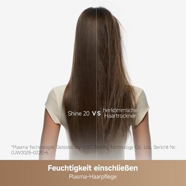 Фен для волосся MOVA Shine 20 з дифузором, високошвидкісним двигуном та плазмовим доглядом, NTC-контролем температури, Gold