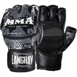 Рукавички LangRay для ММА, боксерські рукавички для жінок і чоловіків, спаринг-Рукавички, боксерські рукавички, тренувальні рукавички для кікбоксингу, бойових мистецтв, Муай Тай карате, захист рук UFC м (11 см)