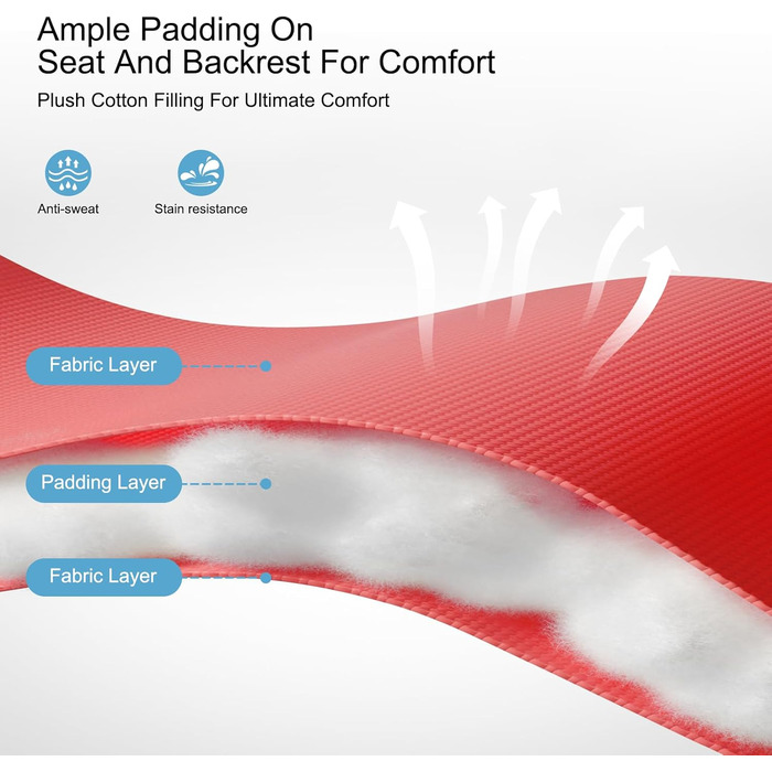 Розкладне ліжко для саду, широке 72 см, з підстаканником та подушкою, для відпочинку на вулиці (червоне)