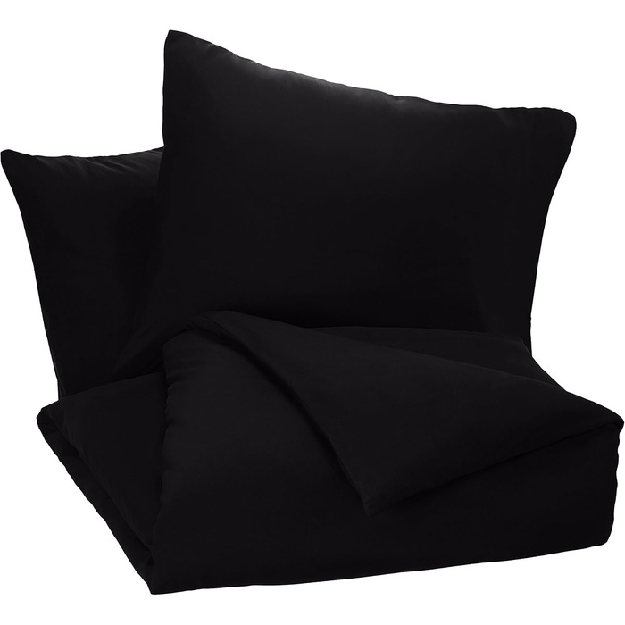 Набір підковдр Domopolis Basics King Microfiber Black, 200х200 см 2 наволочки 80х80 см