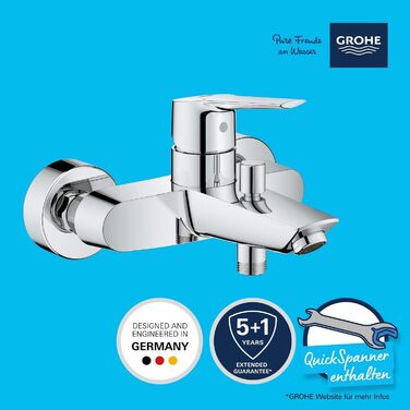 Змішувач для ванни Grohe Start, накладний, хром, з інструментом (24206002)