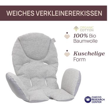 Дитячий стільчик Chicco Polly Armonia - 3в1, до 40 кг, 9 положень висоти, регульована підніжка, компактний, темно-сірий