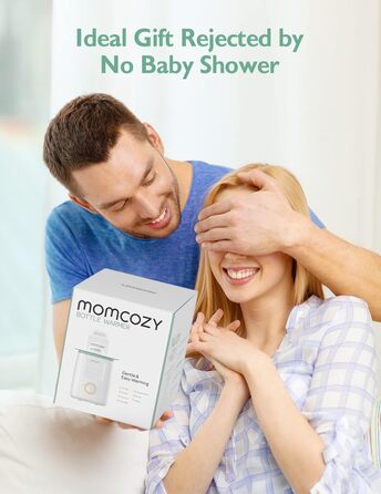 Momcozy Нагрівач для пляшечок Momcozy Nutri-Flaschenwärmer - 9-в-1 з точним контролем температури, нічним світлом, швидким нагрівом та автоматичним вимкненням. Сумісний з усіма пляшками.