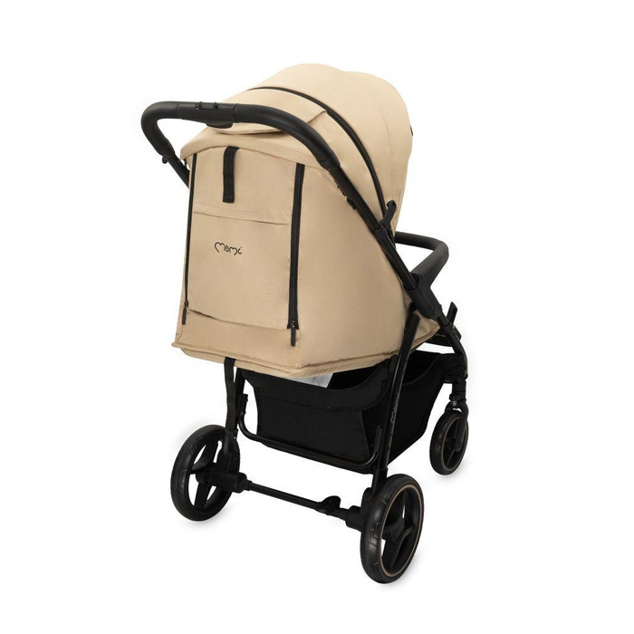 Дитячий візок-прогулянка MoMi Miya, бежевий (до 22 кг) – колеса EVA, повний комплект аксесуарів