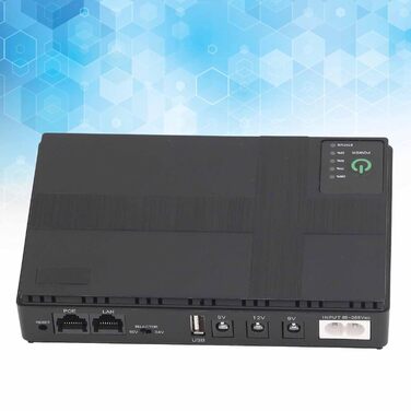 UPS Batterie-Backup 10400mAh: Безперебійне живлення для роутера, модема, смартфона (85-265V)