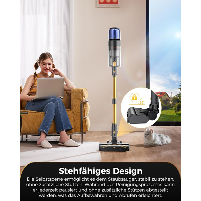 Бездротовий пилосос Proscenic P15: 55KPa, 580W, 70 хв, LED дисплей, антизаплутування, фільтр 6 шарів, для дому та авто