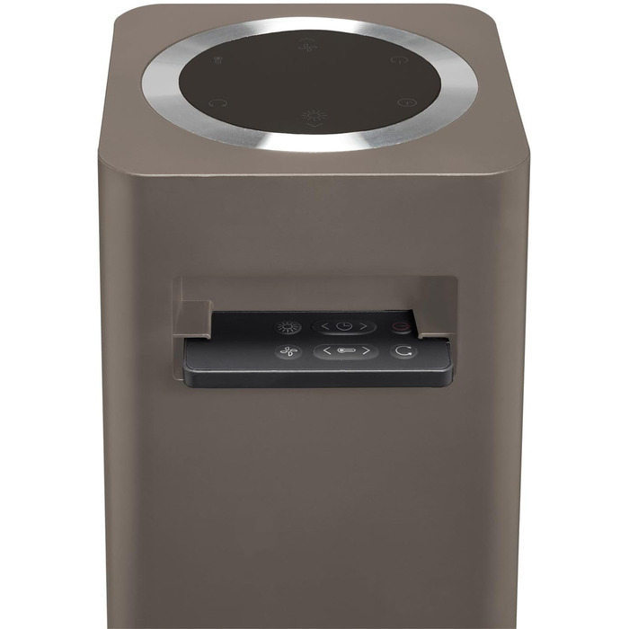 Обігрівач та вентилятор 2-в-1 Clean Air Optima CA-904G Smart: дизайн, 1000/2000 Вт, термостат, осциляція 80º, для приміщень до 40 м² (коричневий)