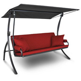 Гойдалка Ангеер Голлівуд Елеганс Джой – для сидіння, лежання та відпочинку, з функцією ліжка, проста збірка, Made in Germany, високоякісний матеріал, колір Темний вишневий