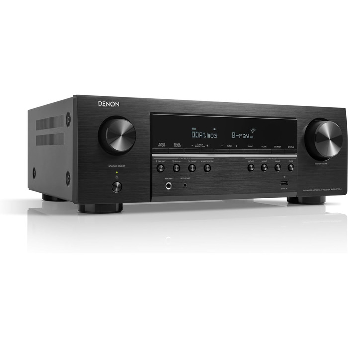 Канальний AV-ресивер Denon AVR-S770H, Dolby Atmos, DTSX, 8K HDMI, Bluetooth, Wi-Fi, AirPlay 2, HEOS, 7.2-