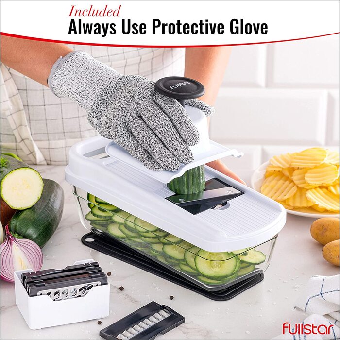 Мандоліна для нарізки овочів 7-в-1: натерття, нарізка скибочками, для кухні