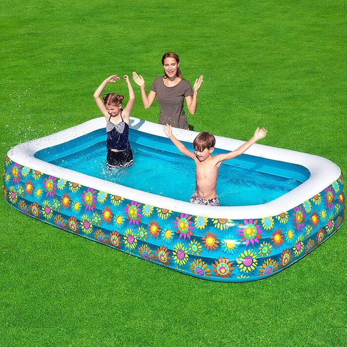 Дитячий надувний басейн Bestway Fill 'N Fun Динозаври, 244x46 см