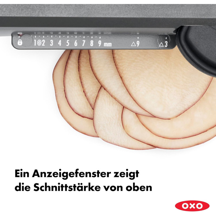 OXO Good Grips Професійний овочевий та фруктовий слайсер 2.0 з японської сталі, сірий, для кухні