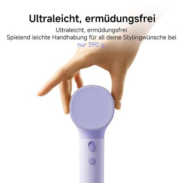 Високошвидкісний фен для волосся Laifen Neo з безщітковим двигуном 110 000 об/хв, 200 млн негативних іонів та 2 магнітними насадками, Фіолетовий