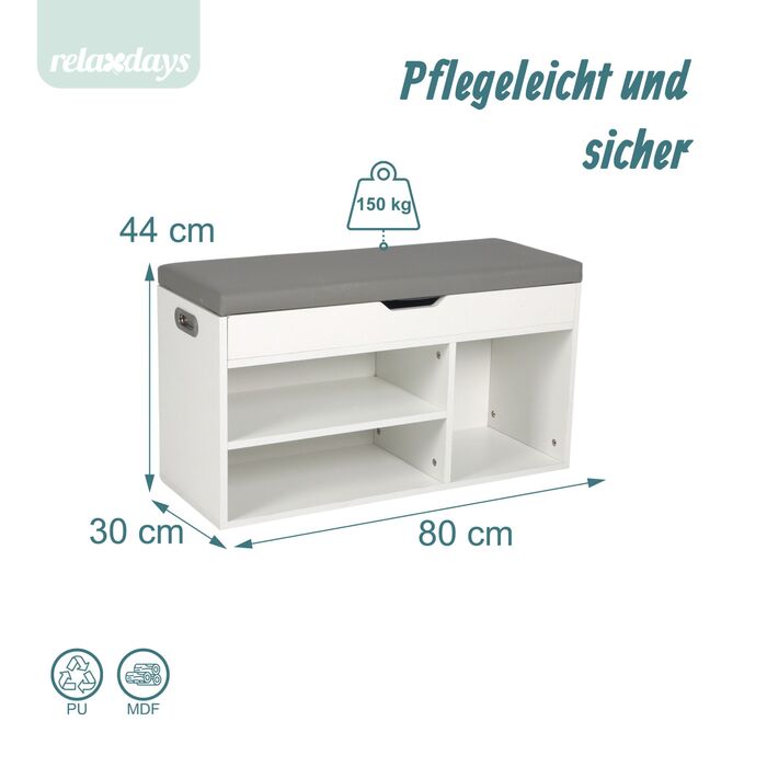 Сховище для взуття Relaxdays з місцем для зберігання