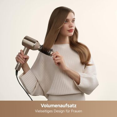 Фен для волосся MOVA Shine 20 з дифузором, високошвидкісним двигуном та плазмовим доглядом, NTC-контролем температури, Gold