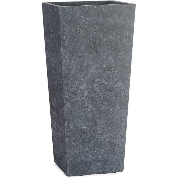 Планцверк® Горщик для рослин з фібергласу конічної форми 70x33x33см, стійкий до погодних умов, преміум-якість, імпрегнація Lotus-Effekt, 70см - (Lava Anthrazit, 50см - Lava Anthrazit)
