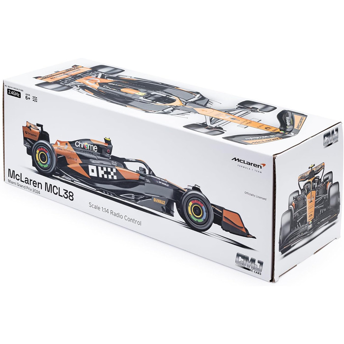 Модель Ferrari F1 F1-75 RC (1:18) - Автомобіль на радіокеруванні Формула 1 2022 (Leclerc/Sainz) + McLaren MCL38 (1:14)