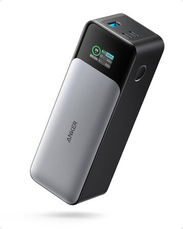 Power Bank Anker 737: 24000mAh, 140W, 3 порти, цифровий дисплей, сумісний з iPhone, Galaxy, MacBook, AirPods