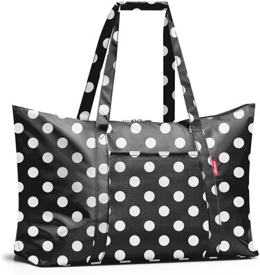 Сумка-рюкзак Reisenthel Mini Maxi Travelbag, синій, компактна та легка, Dots White