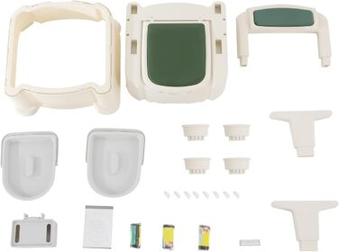 Портативна туалетна кімната з сенсорним освітленням, 200 кг вантажопідйомність, для кемпінгу, подорожей, вагітних, хворих та людей похилого віку (зелена)