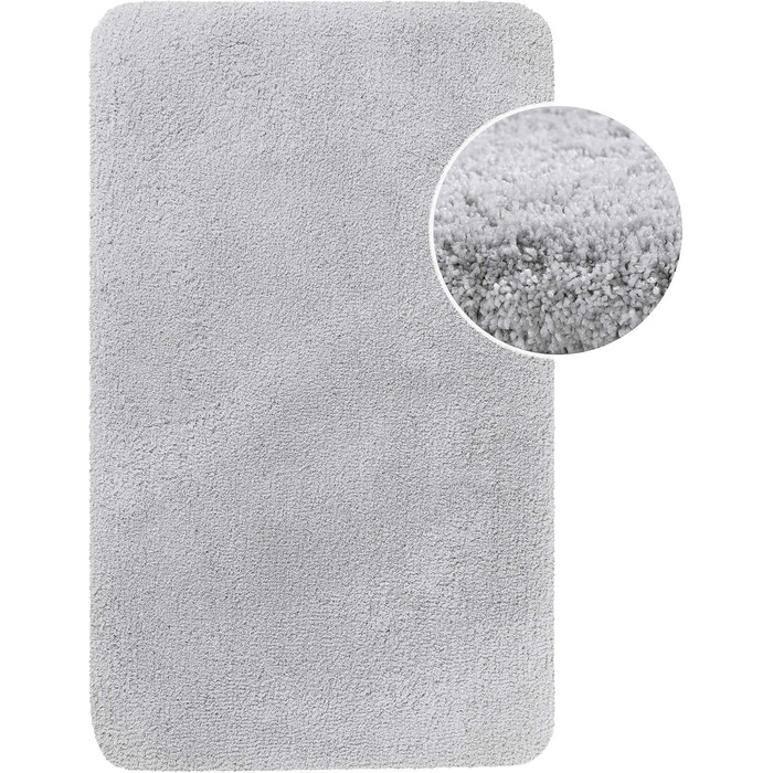 Килимок для ванної кімнати з м'якого флюсу, антиковзний, пральний, Porto Azzurro (55 x 65 см, 60 x 100 см, прямокутний)
