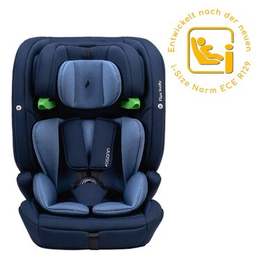 Дитяче автокрісло Osann Flux Isofix, i-Size від 76 до 150 см, зростаюче дитяче автокрісло Isofix - сірий меланж (I-Size Navy Melange)