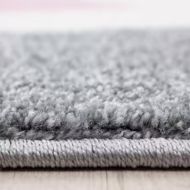 Дитячий килим Carpettex Кішка рожевий 80x150 см – м'який, легкий у догляді, короткий ворс, килимок для дитячої кімнати, для дівчаток і хлопчиків, ігровий, праний, для немовлят