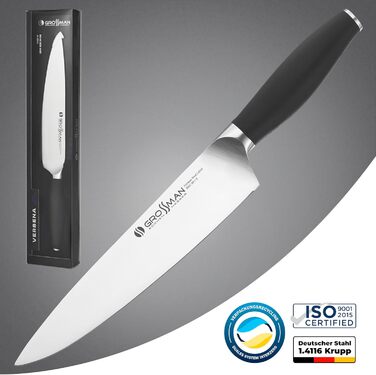 Ніж кухарський Grossman 282ON, 33 см, з нержавіючої сталі, ергономічна ручка