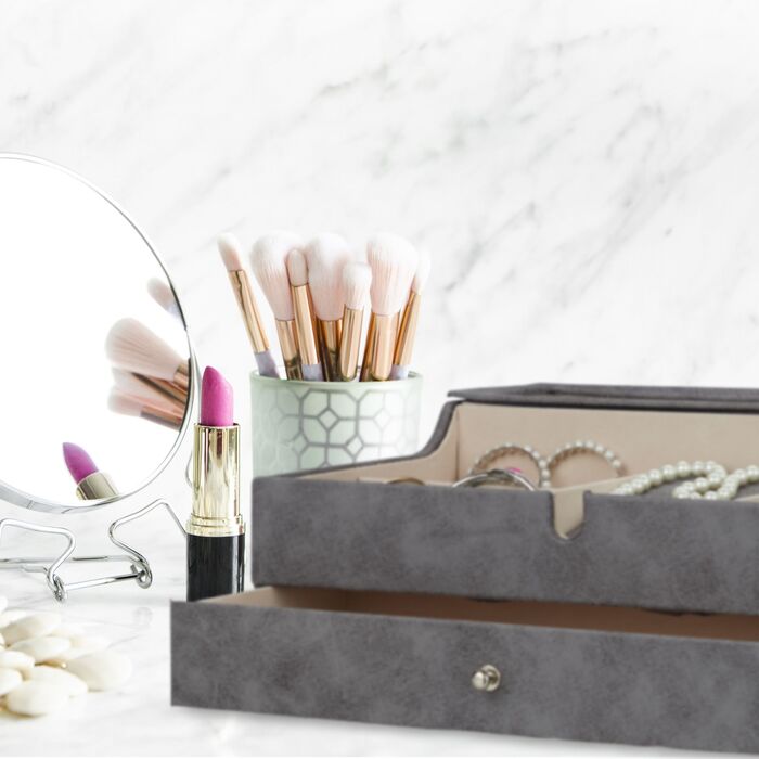 Скринька для прикрас Relaxdays з імітацією шкіри