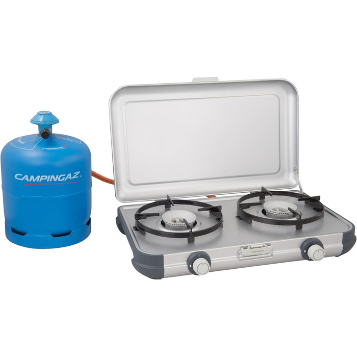Газовий набір для кемпінгу Campingaz Kitchen 2 | 2-конфортний газовий нагрівач з потужністю 4000 Вт | для кемпінгу та подорожей | сумісний з CV 470 та R-Zylinder