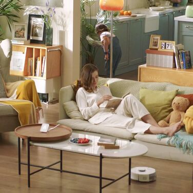 Робот-пилосос SwitchBot K10+ з док-станцією та вологими серветками, тиха робота 45dB, LiDAR-навігація, сумісний з Alexa