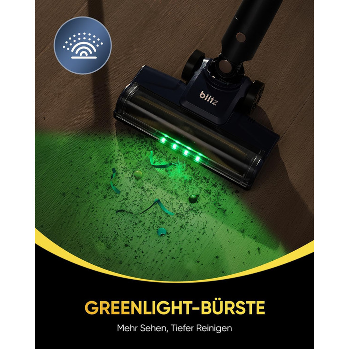 Акумуляторний пилосос Vexilar Leichter 50Kpa, 50хв, 450W, LED-дисплей, 6-в-1 для килимів, підлоги, шерсті тварин, авто, синій