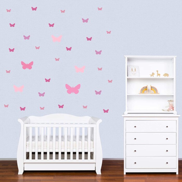 Наклейка на стіну PREMYO з метеликами для дитячої кімнати
