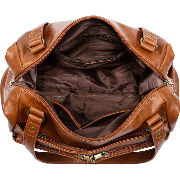 LOVEVOOK Набір сумок для жінок: гаманець, сумка через плече, сумка з ручкою, 3 шт, X-brown