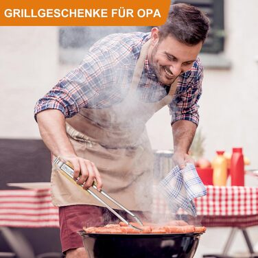 Набір барбекю 4 шт. з нержавіючої сталі: інструменти для гриля, аксесуари для барбекю, подарунок для чоловіків, набір у кейсі для дачі та кемпінгу