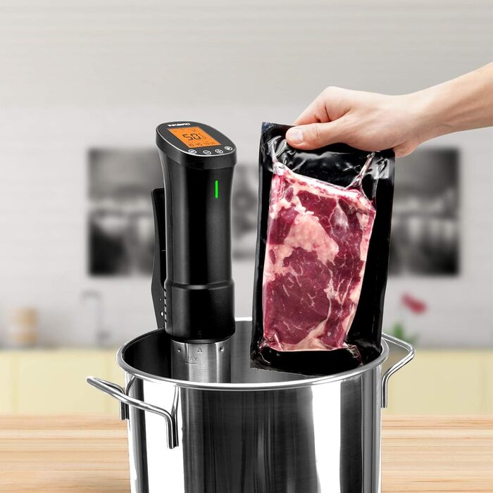 Inkbird Sous Vide Stick 1000 Вт, ISV-200W - су-від прилад з керуванням через додаток, 360° циркуляція, 0°C-90°C